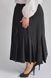 Чорна спідниця максі з розрізом і квітковим декором СП-28040-52 фото 3