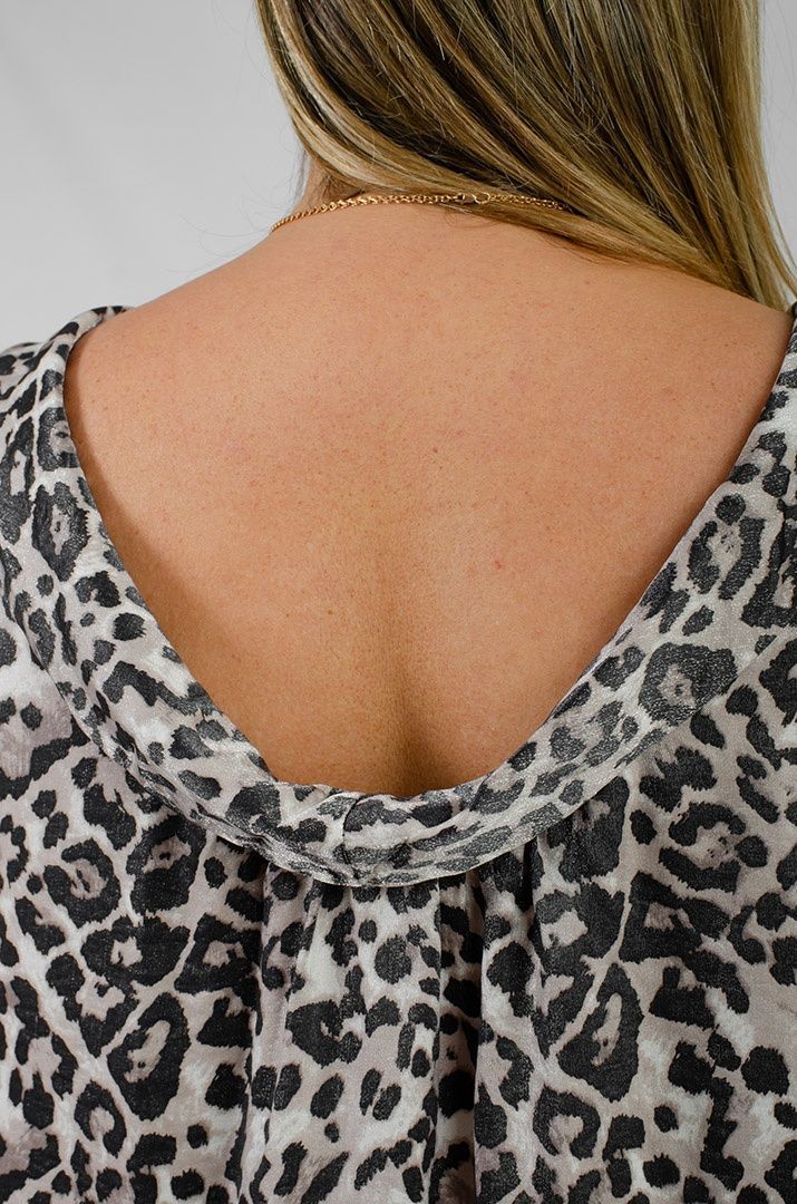 Розкішна сукня максі з леопардовим принтом СА-26013-80 фото
